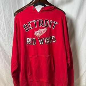Old Time Hockey Detroit Red Wings Hooded Sweatshirt Mens 2XL